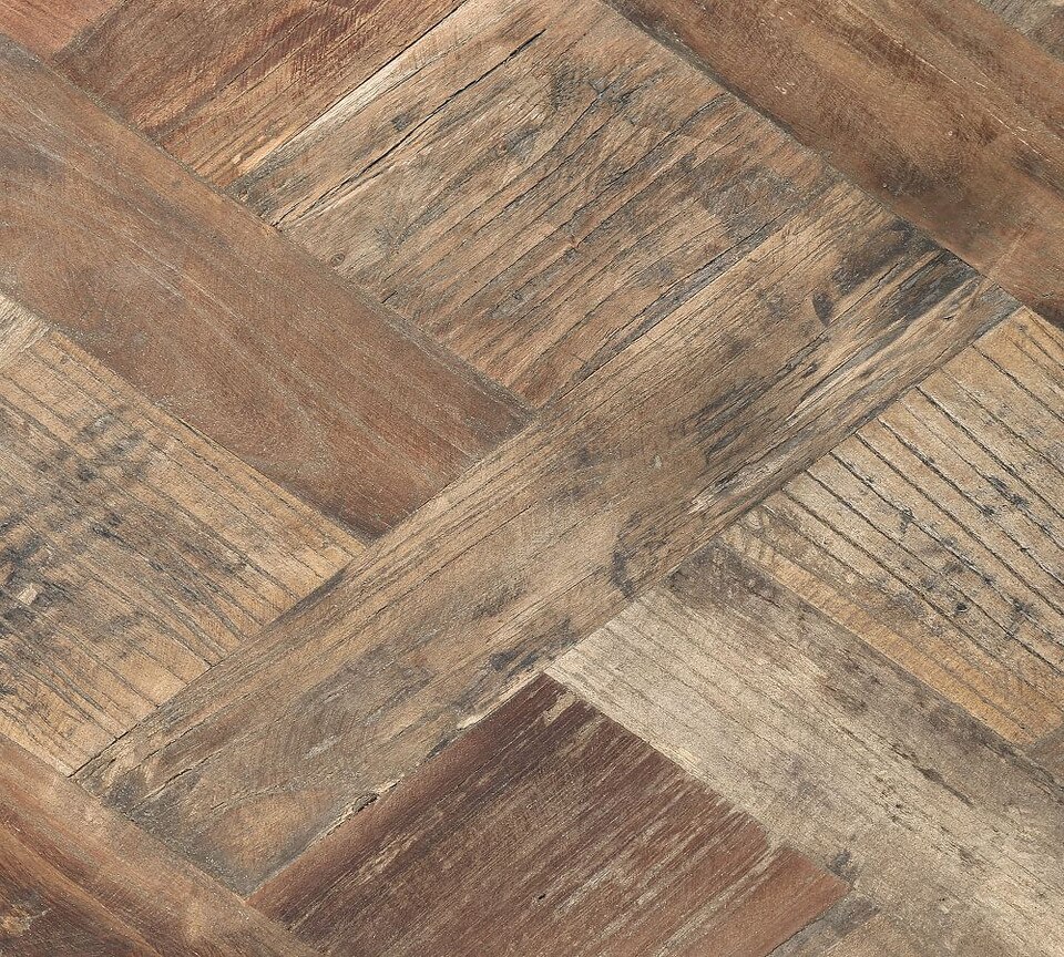 Parquet 60 cm Reclaimed Wood End Table Pottery Barn Australia